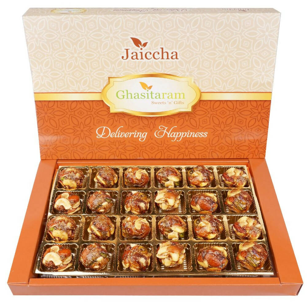 Ghasitaram Dry Fruit Laddoos with No Added Sugar | Swadesiicart