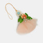 NVR Women & Men Set of 2 Peach Floral Design Pearl Beaded Bhaiya Bhabi Rakhi With Roli Chawal | Swadesiicart