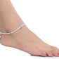 AanyaCentric Silver Plated Traditional Anklets Payal - Classic and Stylish for Women and Girls