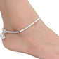 AanyaCentric Silver Plated Traditional Anklets Payal - Classic and Stylish for Women and Girls