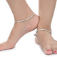 AanyaCentric Silver Plated Traditional Anklets Payal - Classic and Stylish for Women and Girls