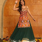 AI Fashion Green Georgette Designer Navratri Wear Lehenga Choli Collection
