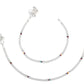 AanyaCentric Silver Plated Traditional Anklets Payal - Classic and Stylish for Women and Girls