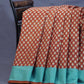 Rust Colour Bagroo Print Pure Mulmul Cotton Saree By Gayathri Reddy Designer Studio | Swadesiicart