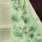 Shades of Light Parrot Green Colour Floral Design Semi Chanderi Saree By Gayathri Reddy Designer Studio | Swadesiicart
