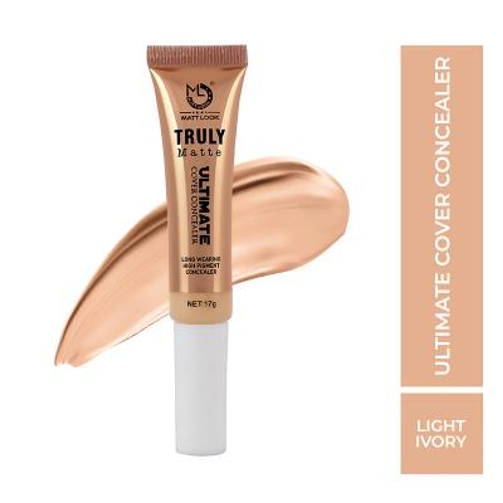Matt Look Truly Matte Ultimate Cover Concealer - Light Ivory - Swadesiicart