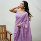 Vamsee Trending Sequins .2 Purple Georgette Saree - Swadesiicart