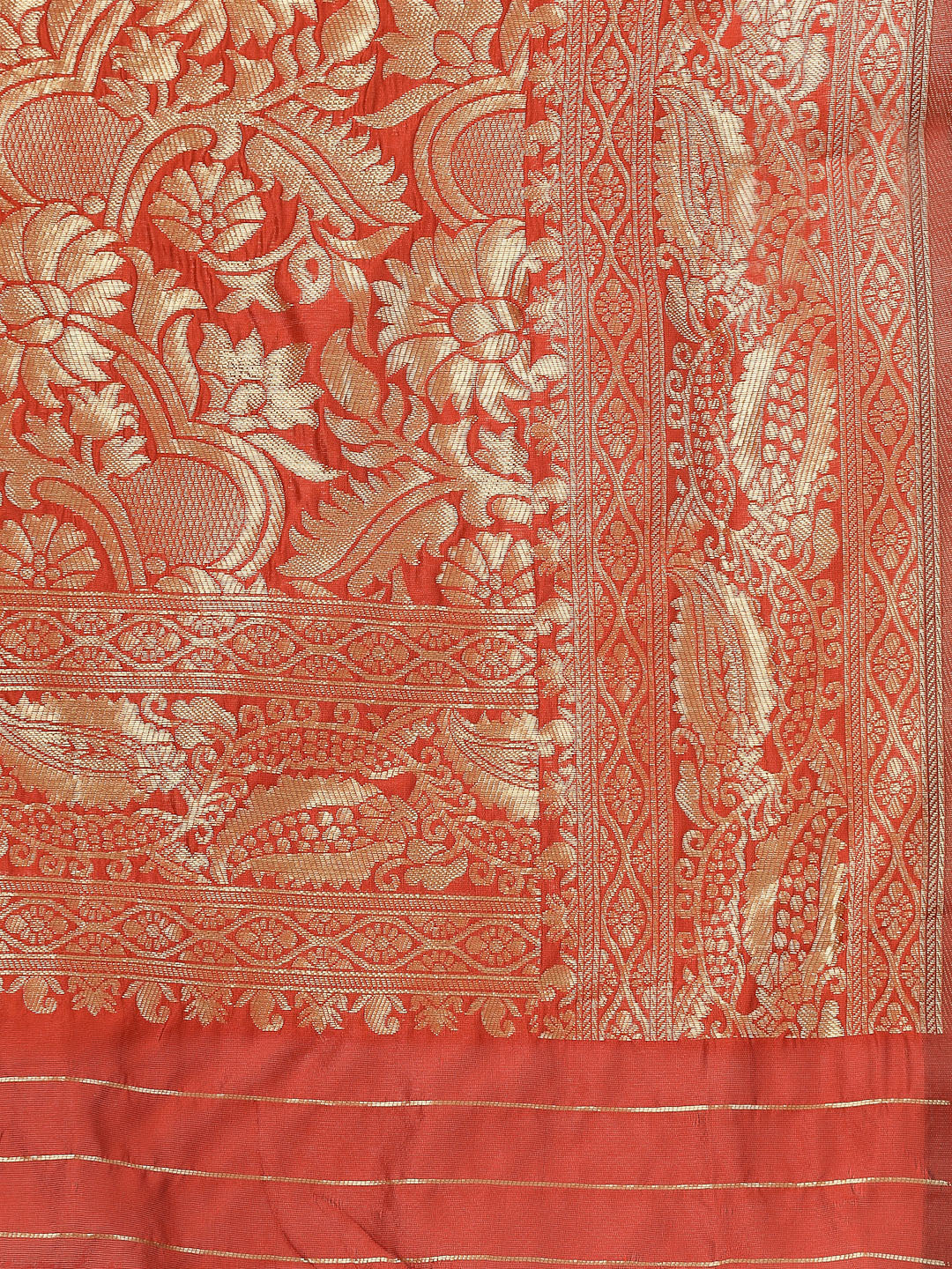 Kalini Ethnic Motifs Woven Design Jacquard Zari Banarasi Saree | Swadesiicart