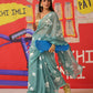 Tikhi Imli Floral Organza Designer Saree | Swadesiicart