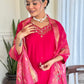 The52 Women's Beautiful Viscose Embroidery work Straight Kurta with Pant and Dupatta Set - Swadesiicart