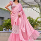 Tikhi Imli Sequinned Satin Ready to Wear Saree | Swadesiicart