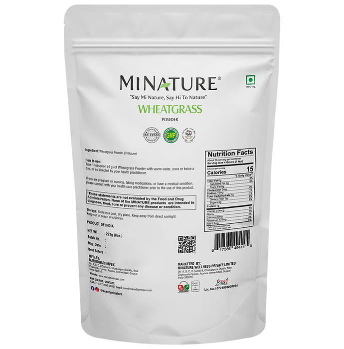 Minature Wheat Grass Organic Powder | Swadesiicart