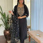 The52 Women Embroidery Work with Viscose Fabric Straight Kurta, Pant and Dupatta Set - Swadesiicart