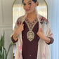 The52 Women's Rayon Slub Embroidery work Straight Kurta with Pant and Dupatta Set - Swadesiicart