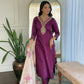 The52 Women's Rayon Slub Embroidery work Straight Kurta with Pant and Dupatta Set - Swadesiicart