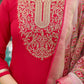The52 Women's Beautiful Rayon Embroidery work Straight Kurta with Pant and Dupatta Set - Swadesiicart