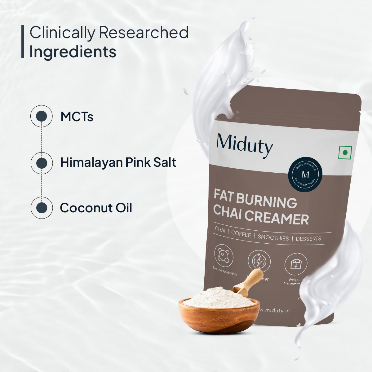 Miduty by Palak Notes Fat Burning Chai Creamer | Swadesiicart