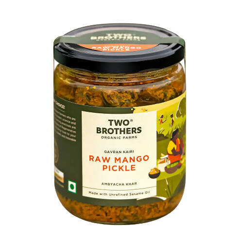 Two Brothers Organic Farms Raw Mango Pickle - Swadesiicart