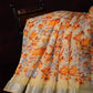 Light Beige Colour Floral Design Semi Chanderi Saree By Gayathri Reddy Designer Studio | Swadesiicart