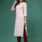 Sangria Printed Straight Kurtas - Swadesiicart