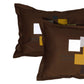 Story@home Cream-Coloured & Brown Abstract 300 TC Cotton 1 King Bedsheet with 2 Pillow Covers - Swadesiicart