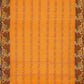 Exclusive Collection 100% Pure Cotton Orange Tant Saree With Hand Weaving Work - Swadesiicart