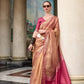 Anaita Pink Designer Weaving Pure Tissue Saree With Blouse