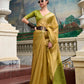 Anaita Green Designer Weaving Pure Tissue Saree With Blouse
