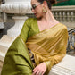 Anaita Green Designer Weaving Pure Tissue Saree With Blouse