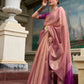 Anaita Purple Designer Weaving Pure Tissue Saree With Blouse