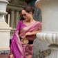 Anaita Purple Designer Weaving Pure Tissue Saree With Blouse
