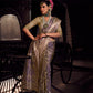 Anaita Lavender Viscose Tissue Has Worked Pallu Saree With Embroidered Blouse Piece