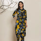 Yufta Black Cotton Co-Ord Set - Swadesiicart