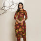 Yufta Maroon Cotton Co-Ord Set - Swadesiicart