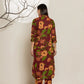 Yufta Maroon Cotton Co-Ord Set - Swadesiicart