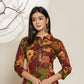Yufta Maroon Cotton Co-Ord Set - Swadesiicart