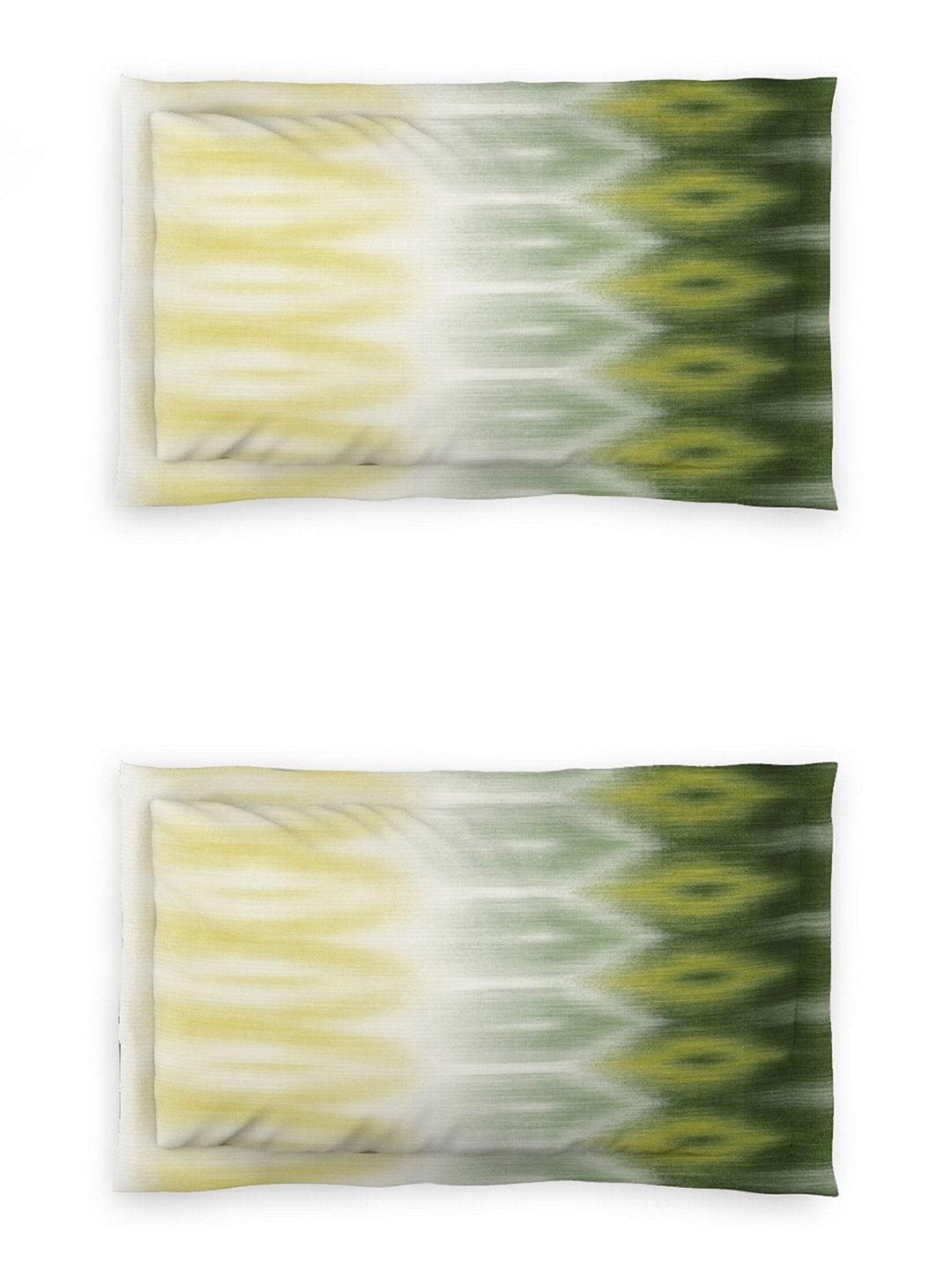 DDecor Green & White Ethnic Motifs 140 TC Cotton Queen Bedsheet with 2 Pillow Covers - Swadesiicart