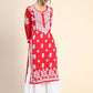 HOUSE OF KARI Women Embroidered Chikankari Cotton Kurta | Swadesiicart