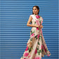Tikhi Imli Floral Printed Poly Crepe Saree | Swadesiicart
