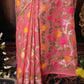 Shree Shyam Fashion Linen Cotton Pink Saree