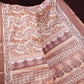 Choco Brown Netted Linen Saree By Gayathri Reddy Designer Studio | Swadesiicart