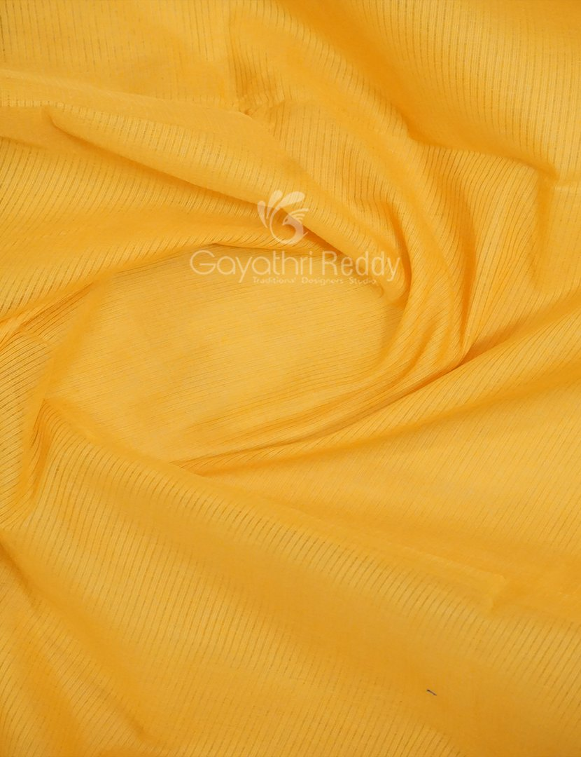 Dual Shades of Yellow Pure Mangalgiri Cotton By Gayathri Reddy Designer Studio | Swadesiicart