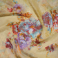 Shades of Light Khaki With Floral Print Semi Chanderi Saree By Gayathri Reddy Designer Studio | Swadesiicart