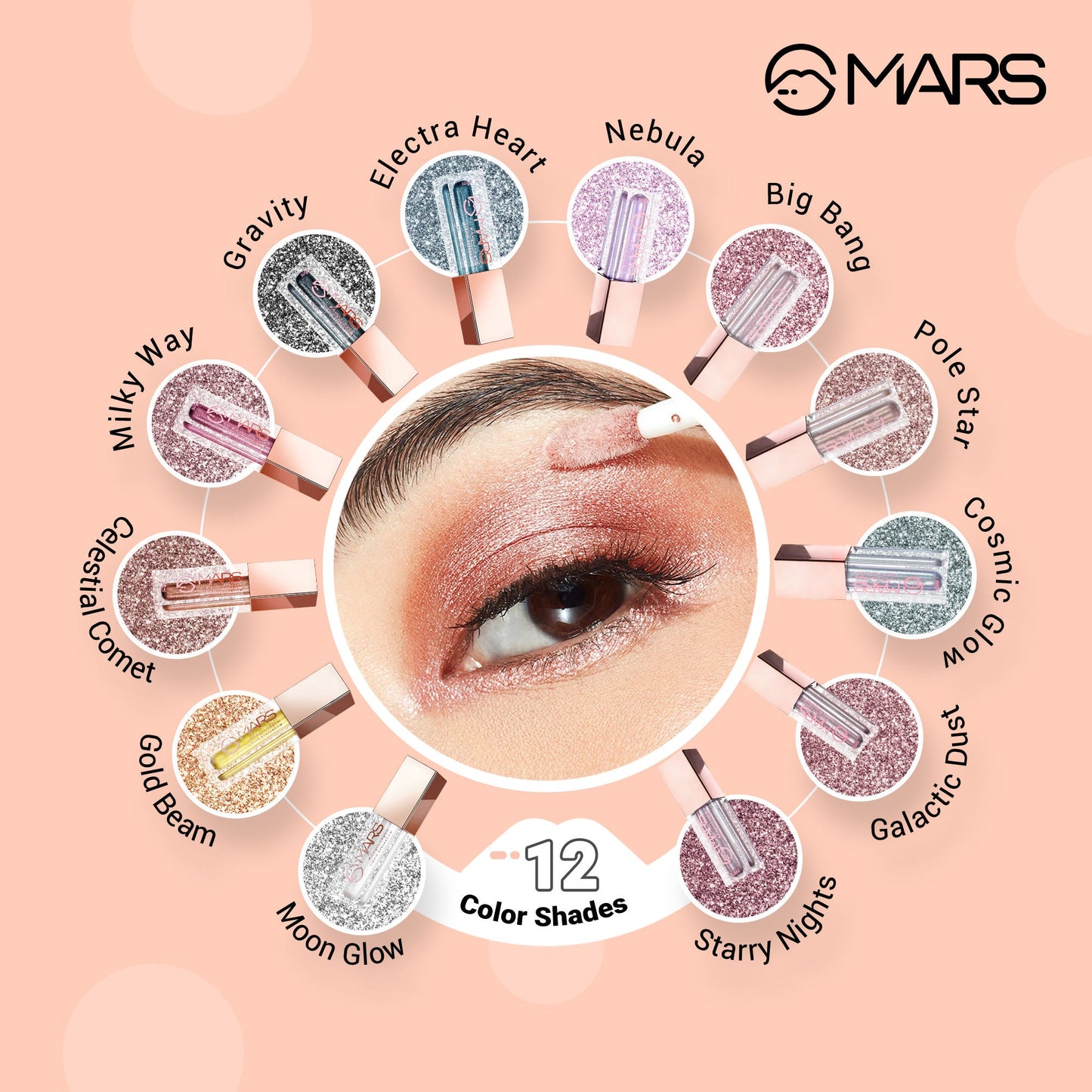 MARS Cosmetics Iceyoureyes Liquid Eyeshadow - Milky Way - Swadesiicart