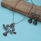 Cardinal Silver-Toned Oxidised Women Jewellery Set