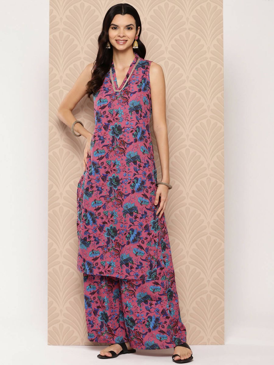 Ahalyaa Women's Traditional wear Kurta Set - Multi | Swadesiicart