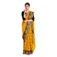 Exclusive Collection 100% Pure Cotton Golden Yellow Tant Saree With Hand Weaving Work - Swadesiicart