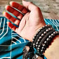 Tehzeeb Creations Women's Black Oxidised Spiral Bangle With Jhumki Style - Swadesiicart