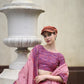 Anaita Purple Designer Weaving Soft Linen Saree With Blouse