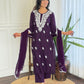 The52 Chikankari Work with Pure Cotton Fabric Straight Kurta, Pant and Dupatta Set | Swadesiicart